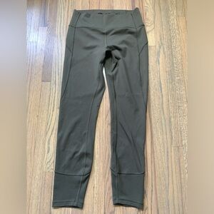Lululemon in movement 7/8 tight dark olive green 8